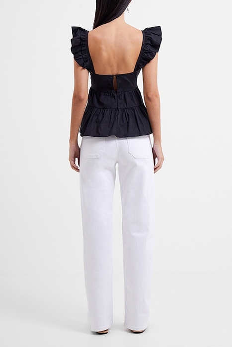 RHODES CONSC POPLIN TIERED CAM BLACK 2