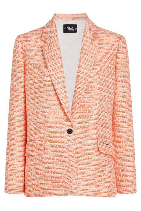 BOUCLÉ BLAZER ORANGE 1