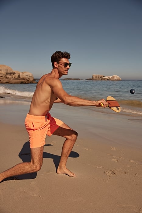 MEN SWIMSHORT RECYCLED MIKE NEON ORANGE 5