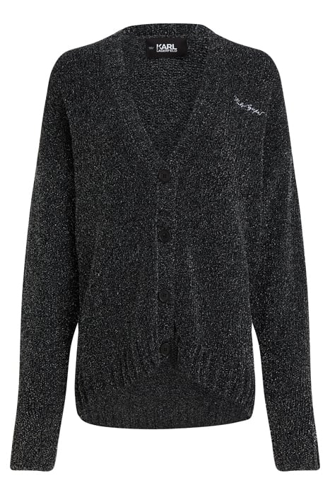 SPARKLE YARN CARDIGAN CHARCOAL 1