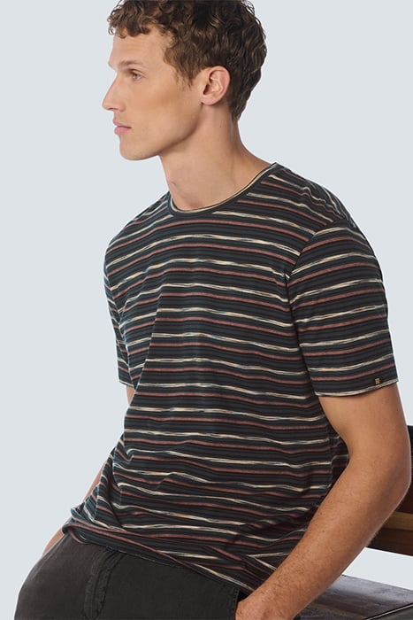 T-SHIRT CREWNECK MULTI COLOURED STRIPES NIGHT 6