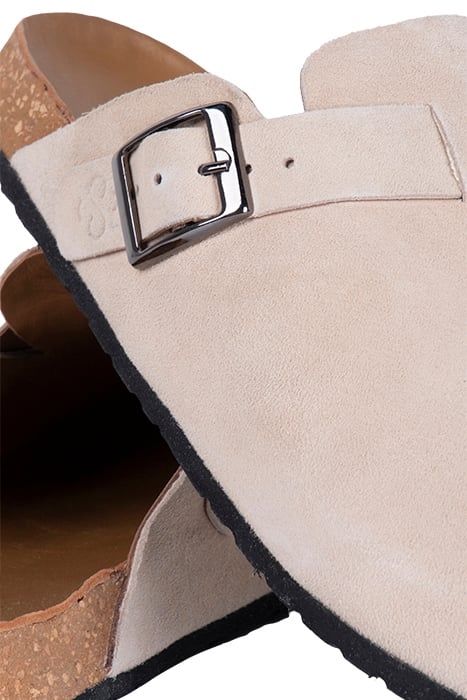 LEATHER CLOG IVORY 6