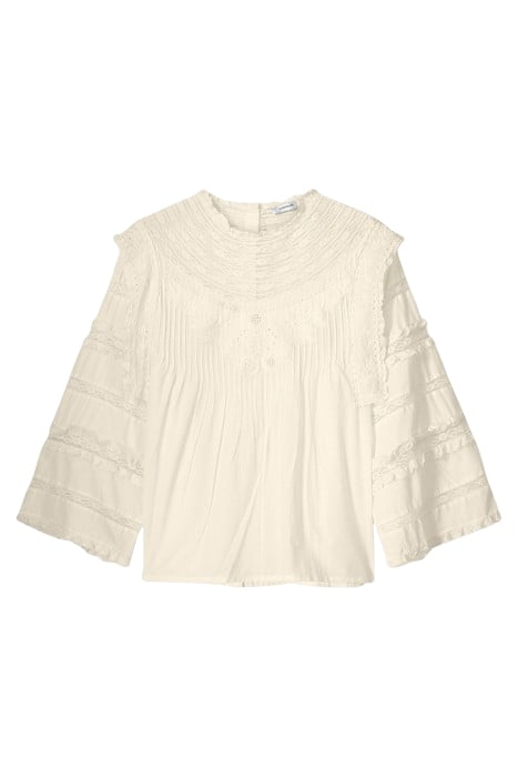 TOP COTTON VOILE WITH LACE IVORY 4