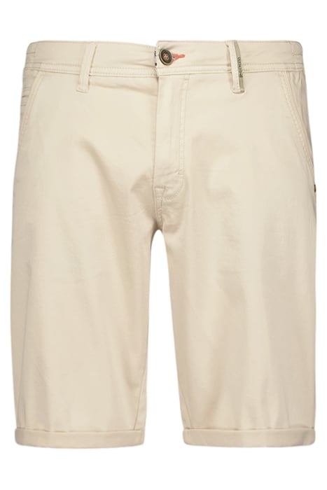 SHORT CHINO GARMENT DYED TWILL STRETCH CREAM 4