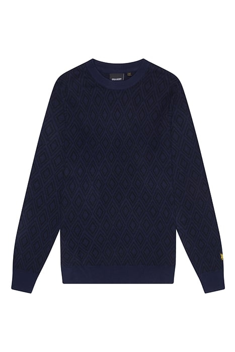 MONOGRAM INTARSIA JUMPER NAVY NIGHT 4
