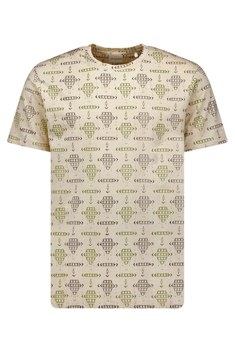 T-SHIRT CREWNECK ALLOVER PRINTED SLUB CEMENT 1