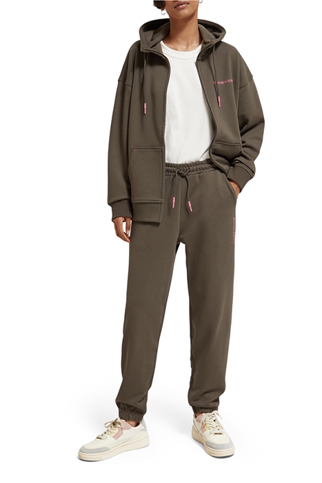 UNISEX ORGANIC COTTON SWEATPANTS DARK TAUPE 6