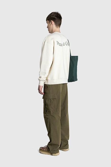 MUSEUM OF PEACE & QUIET – WORDMARK CREWNECK BONE 3