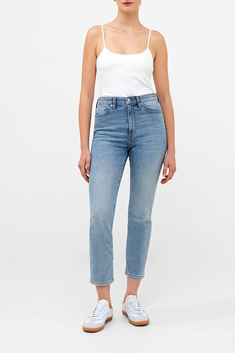 STRETCH DENIM CIGARETTE FIT ANKLE LENGTH JEANS 28 INCH BLEAC 3