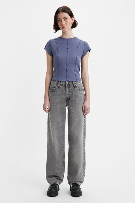 BAGGY STRAIGHT JEANS GREY 1