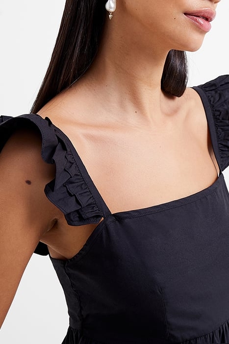 RHODES CONSC POPLIN TIERED CAM BLACK 3