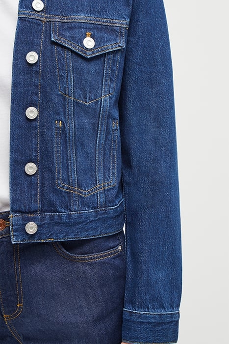 MACEE MICRO WSTRN DENIM LS JKT BLUE 3