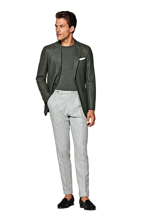 DARK GREEN TAILORED FIT HAVANA BLAZER DARK GREEN 3