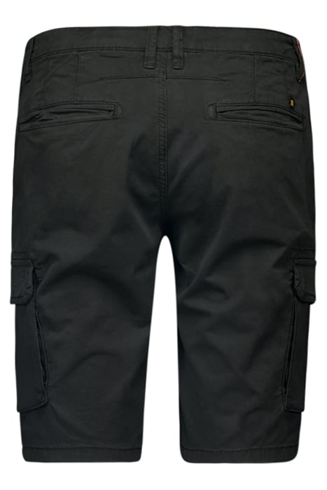 SHORT CARGO GARMENT DYED + STONE WASHED STRETCH MOTORBLACK 5