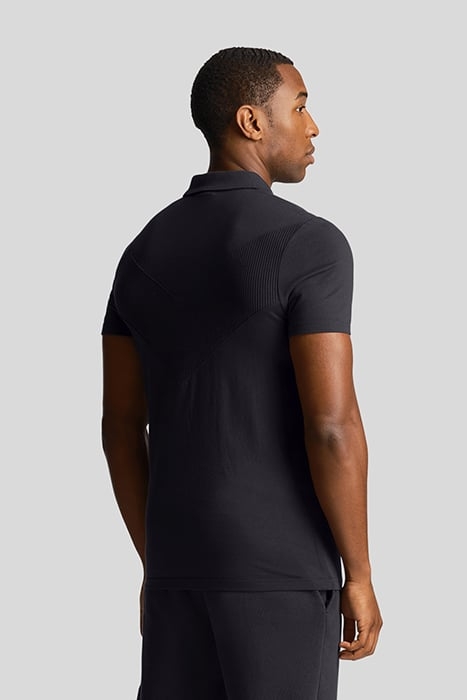 CHEVRON POLO SHIRT BLACK ICE 2