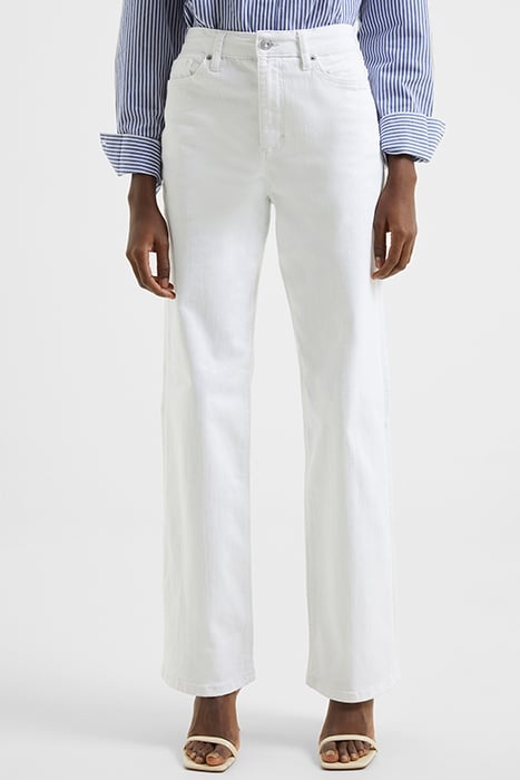 STRETCH WIDE LEG JN WHITE 1