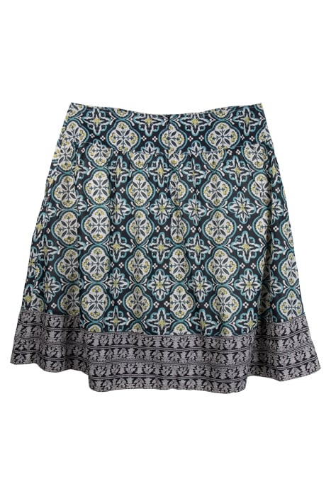 CHARLOTTE COTTON MIDI SKIRT BLACK 1