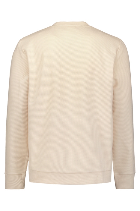 SWEATER CREWNECK JACQUARD STRETCH CREAM 2