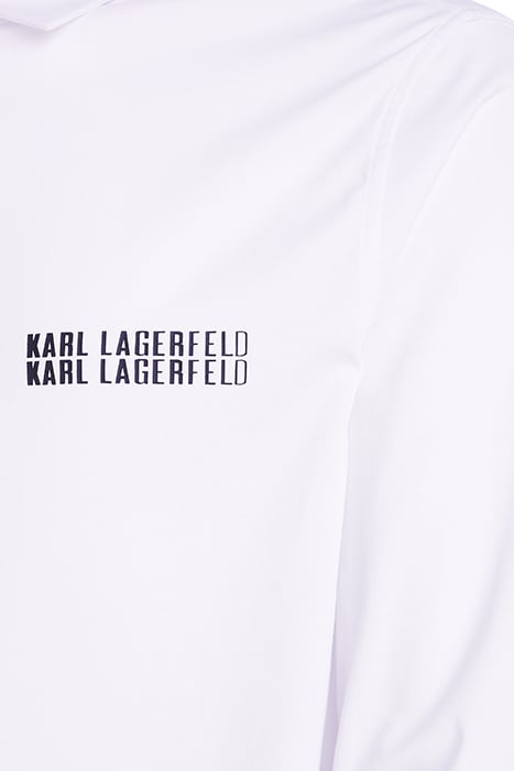 KARL LOGO JERSEY SHIRT WHITE 3