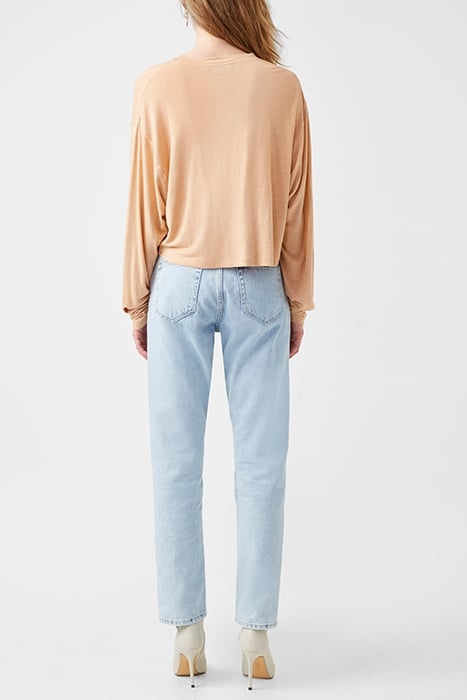 TASSA LINEN JERSEY L/S TOP BROWN 3