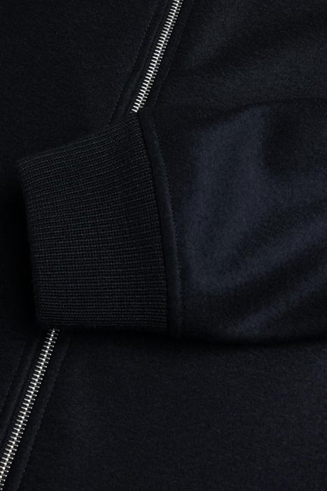 JIL SANDER – FULL-ZIP WOOL MELTON JACKET BLACK 4