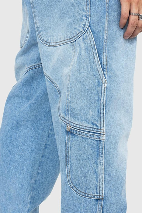 TRUSSARDI – 5 POCKET CARGO LOOSE FIT DENIM INDIGO OPEN HAND 3