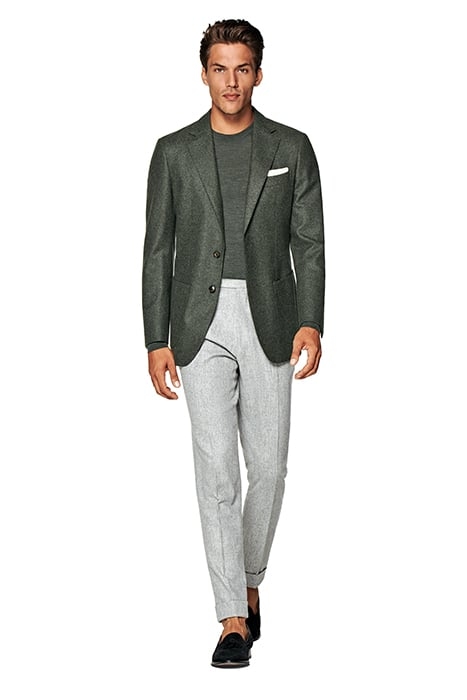 DARK GREEN TAILORED FIT HAVANA BLAZER DARK GREEN 2