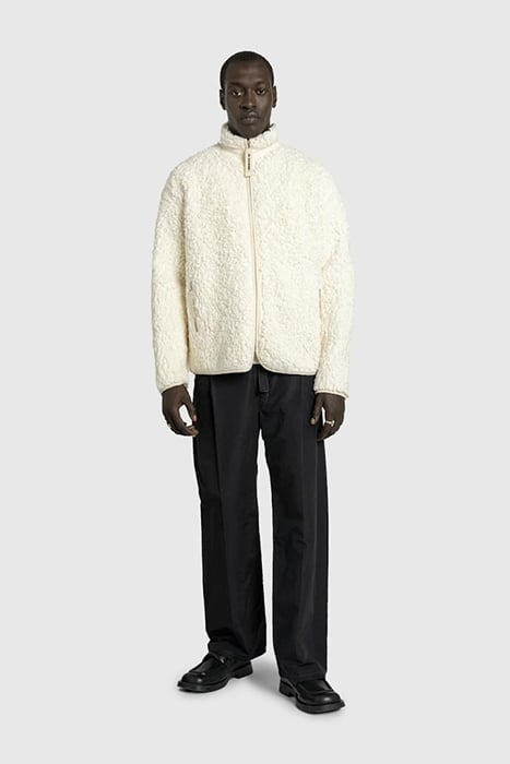 JIL SANDER – ZIP-UP JACKET EGGSHELL 1