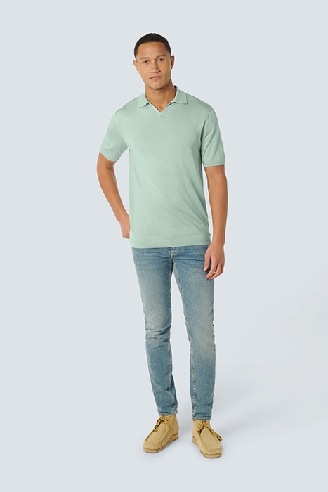 PULLOVER SHORT SLEEVE POLO SOLID MINT 3