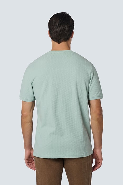 T-SHIRT CREWNECK SOLID JACQUARD MINT 2