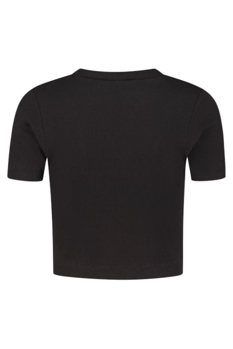 THE HAMPTONS RIB TOP BLACK 2