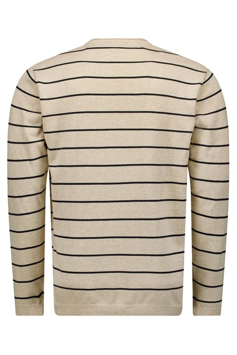 PULLOVER CREWNECK STRIPE CREAM 5