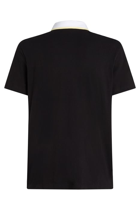 POP COLOR DETAIL POLO BLACK 2