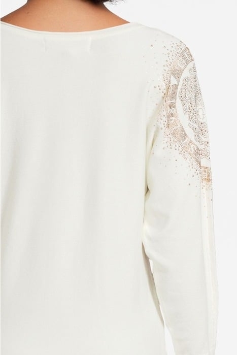 LESLIE LOGO BAT SLEE CREAM WHITE 4