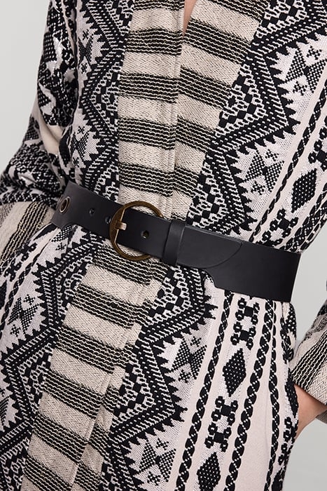 FANCY LEATHER BELT BLACK 3