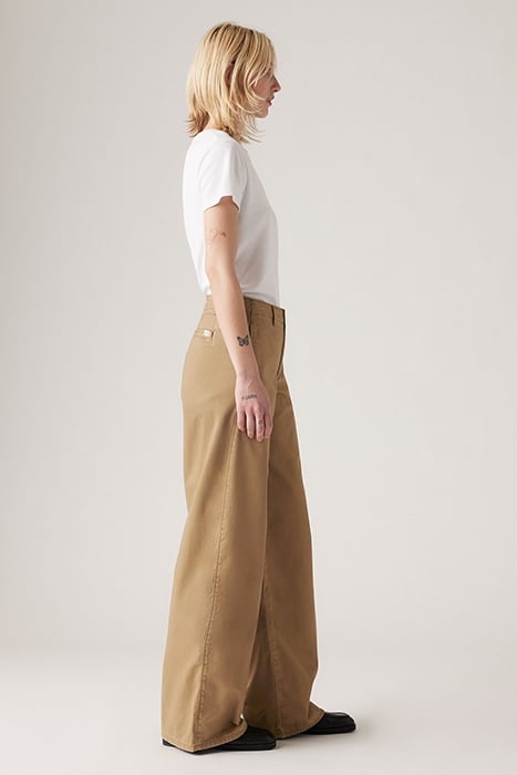 XL WIDE-LEG & FLARED JEANS PANT BEIGE 6