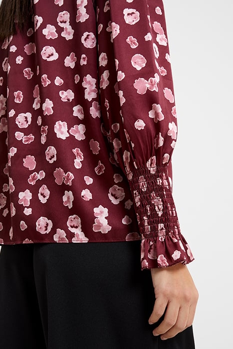 BRONWEN ALEEYA SATIN LS V NK BROWN 3