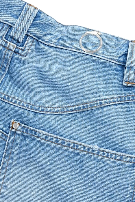 TRUSSARDI – 5 POCKET CARGO LOOSE FIT DENIM INDIGO OPEN HAND 5