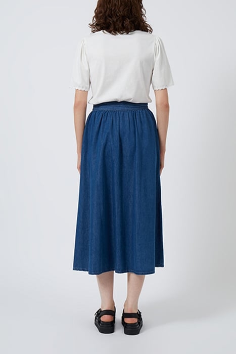 SUMMER CHAMBRAY BUTTN DWN SKRT BLUE 2