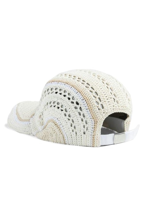 SSU – UNISEX CROCHET BASEBALL CAP ANGEL IVORY 3