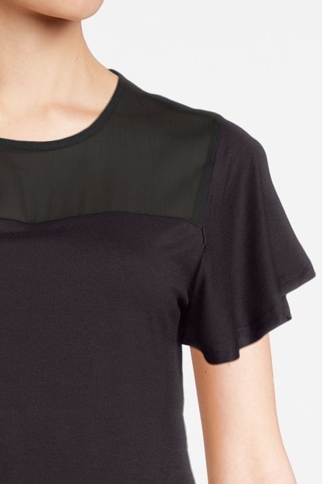 PANEL ANGEL SLEEVE TOP BLACK 4
