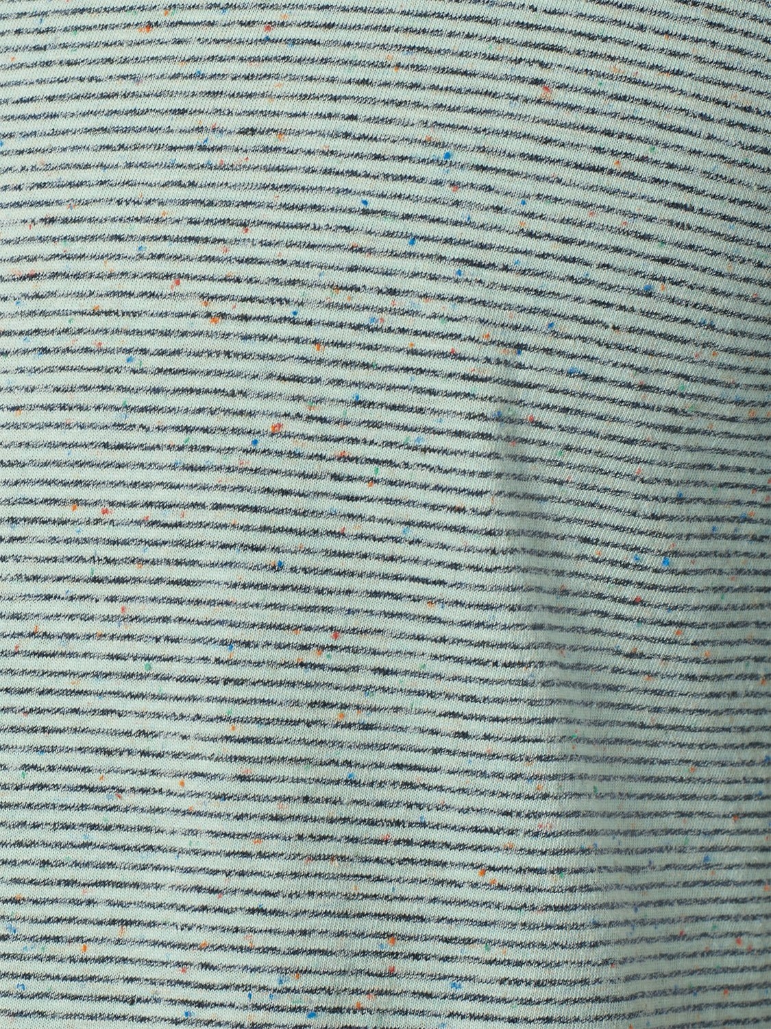 T-SHIRT CREWNECK MELANGE WITH STRIPES MINT 6