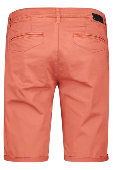 SHORT CHINO GARMENT DYED TWILL STRETCH MELON 5