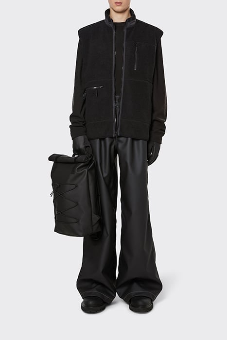 UNISEX HEAVY FLEECE VEST BLACK 4