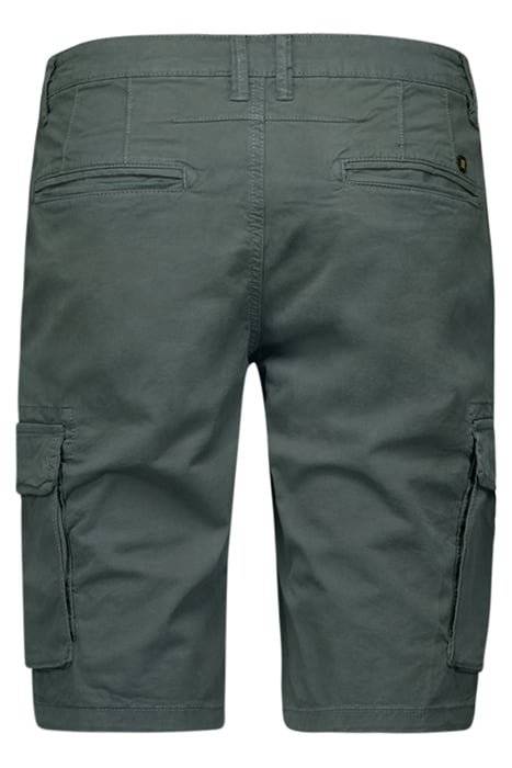 SHORT CARGO GARMENT DYED + STONE WASHED STRETCH STEEL 5