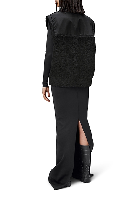 UNISEX KOFU FLEECE BOMBER VEST T1 BLACK 3