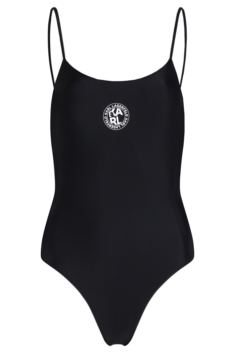 ATHLEISURE LOGO 1 PC SWIM SUIT BLACK 1