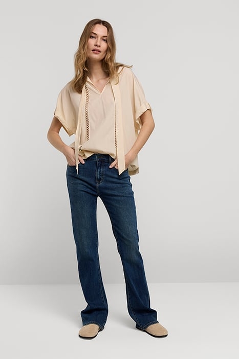 TOP BOW TIE LYOCELL COTTON IVORY 1