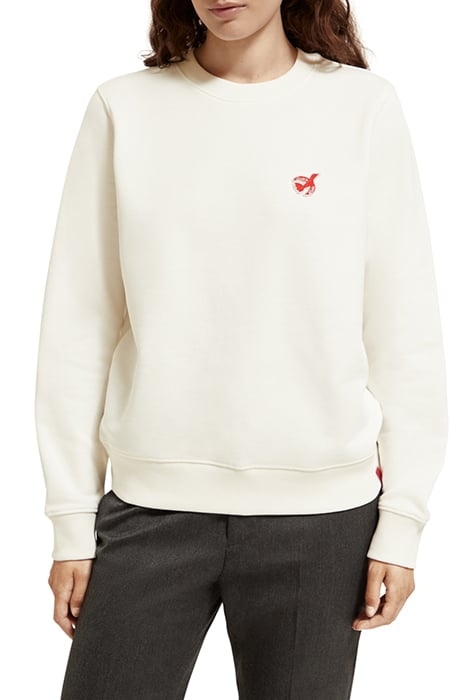 THE FREE SPIRIT PEACE BIRD REGULAR FIT SWEAT OFF WHITE 1