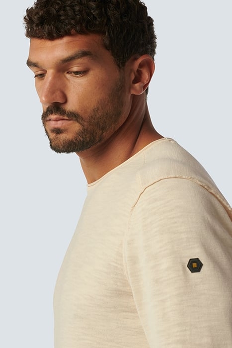 PULLOVER CREWNECK GARMENT DYED + STONE WASHED CREAM 6